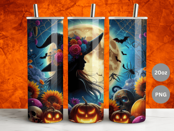 20oz Dark Witch Vibes Tumbler Wrap PNG