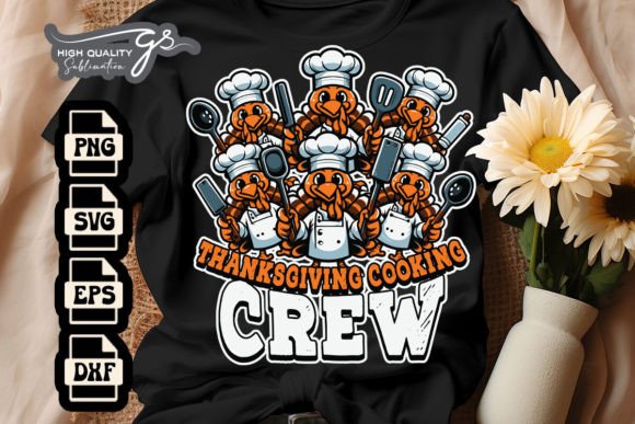 Autumn Thanksgiving Cooking Crew SVG: Crafts & Graphics