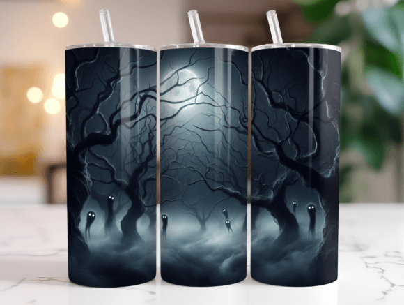 Creepy Trees Forests Halloween Tumbler Graphics