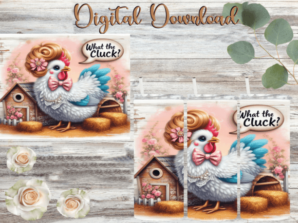 What the Cluck Chicken Tumbler Graphics